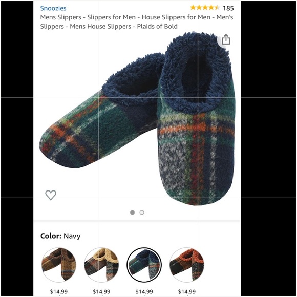 plaid house shoes